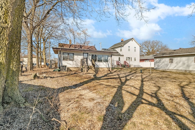 view of rear view of property