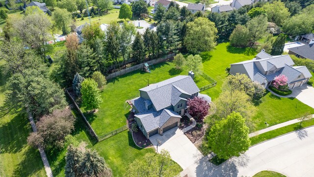 4201 Brittany Trail Dr, Champaign, IL 61822 - aerial view with a residential view