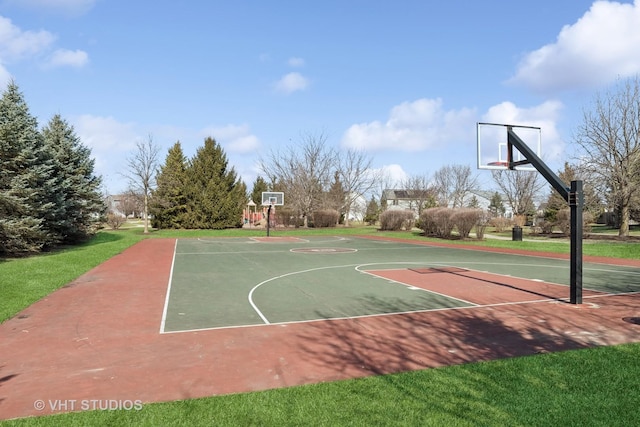 view of sport court with community basketball court