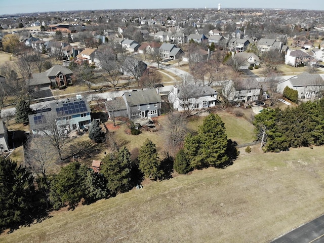 drone / aerial view featuring a residential view