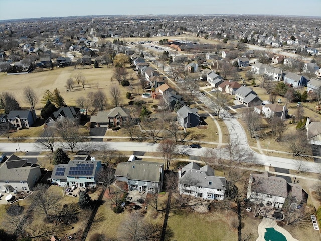 drone / aerial view featuring a residential view