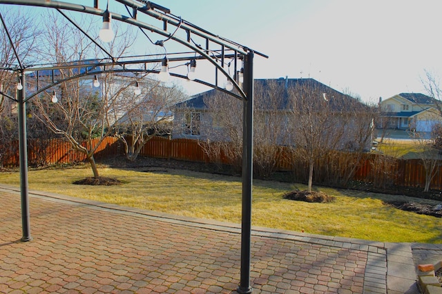 view of patio / terrace with fence