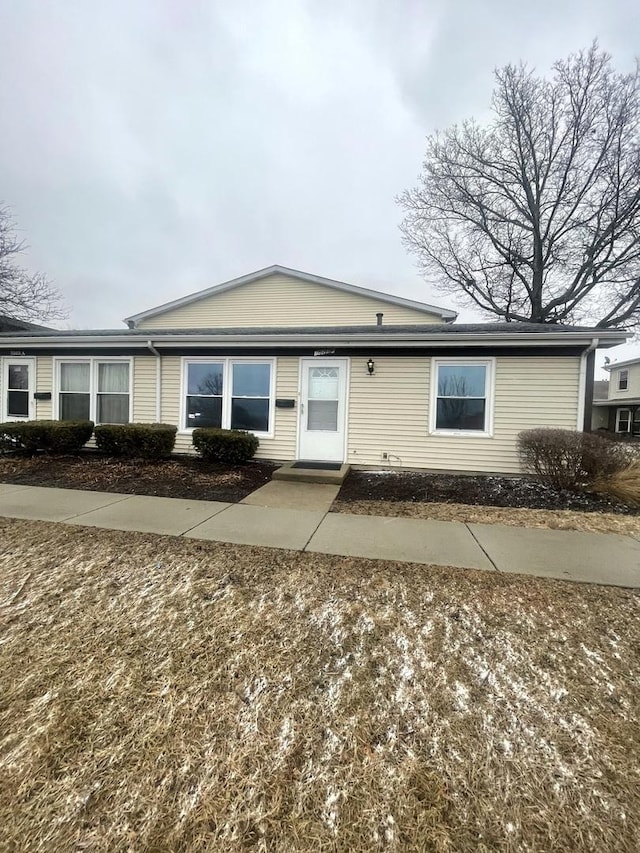 view of front of home