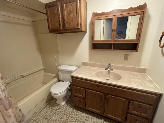 full bath featuring toilet and vanity