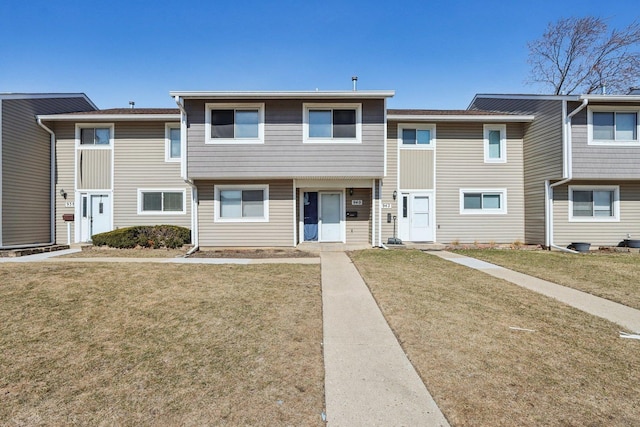 view of property with a front yard