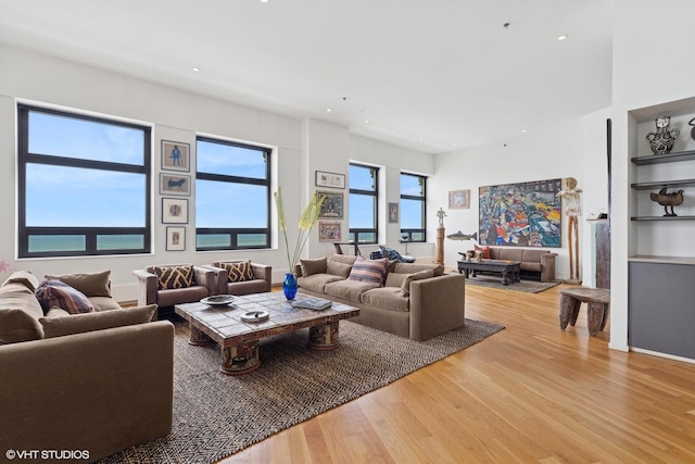 680 N Lake Shore Dr Unit 1602, Chicago, IL 60611 - living room with light wood-type flooring and recessed lighting