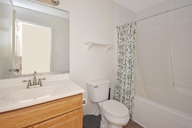3916 Tallgrass Dr, Champaign, IL 61822 - full bath featuring vanity, shower / bath combo, and toilet