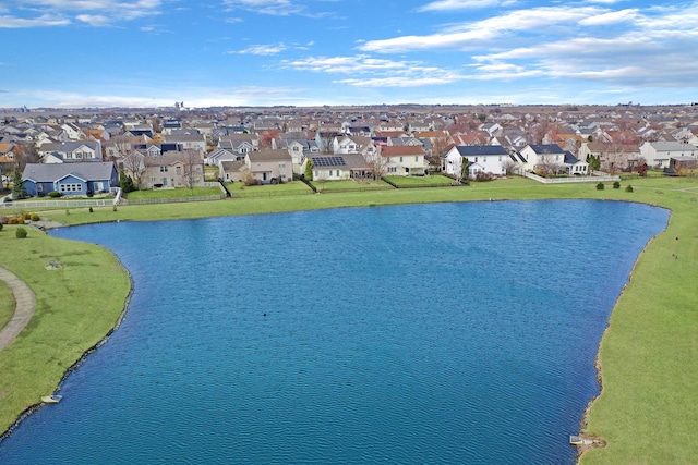 3916 Tallgrass Dr, Champaign, IL 61822 - drone / aerial view with a water view and a residential view