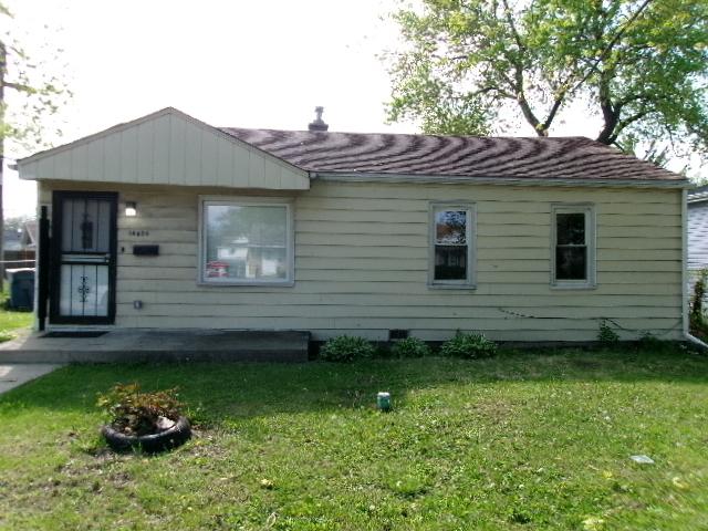 14624 Peoria St, Harvey, IL 60426 - rear view of house with a lawn