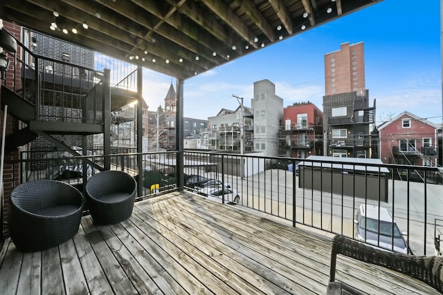 view of wooden terrace