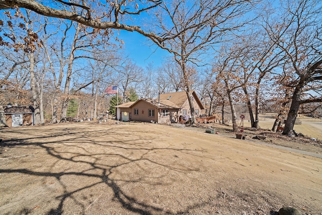 exterior space with a wooden deck