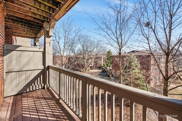 view of balcony