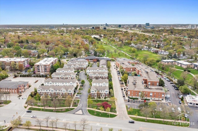 aerial view of property's location