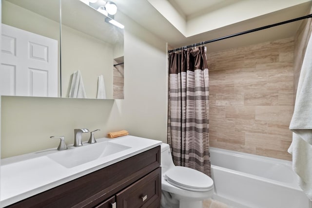 871 Woodcrest Ln, Lemont, IL 60439 - full bath featuring shower / bath combination with curtain, toilet, and vanity