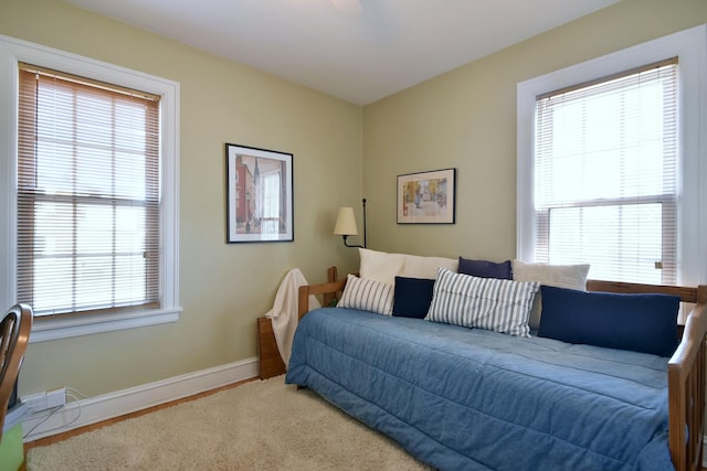 bedroom with baseboards