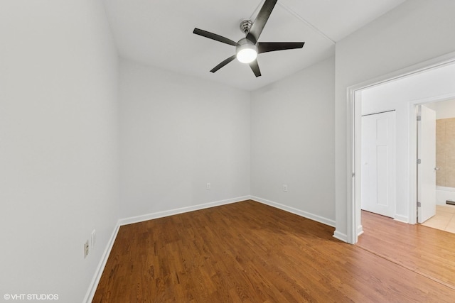 233 E 13th St Unit 2210, Chicago, IL 60605 - unfurnished room with ceiling fan and wood finished floors