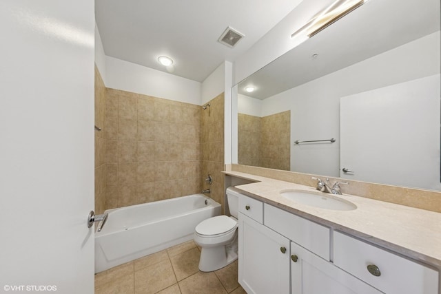 233 E 13th St Unit 2210, Chicago, IL 60605 - full bathroom with vanity, tile patterned floors, and  shower combination