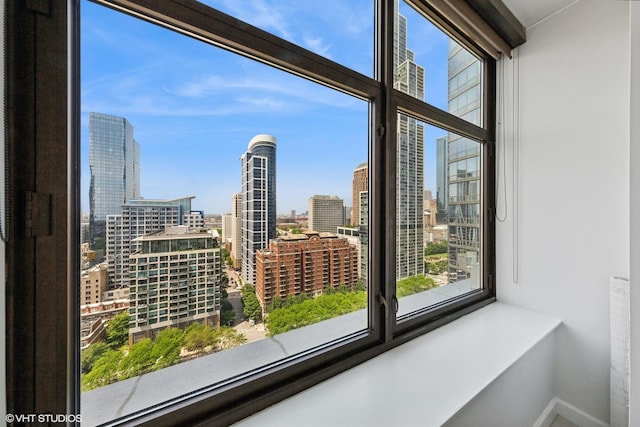 233 E 13th St Unit 2210, Chicago, IL 60605 - detailed view of baseboards and a city view