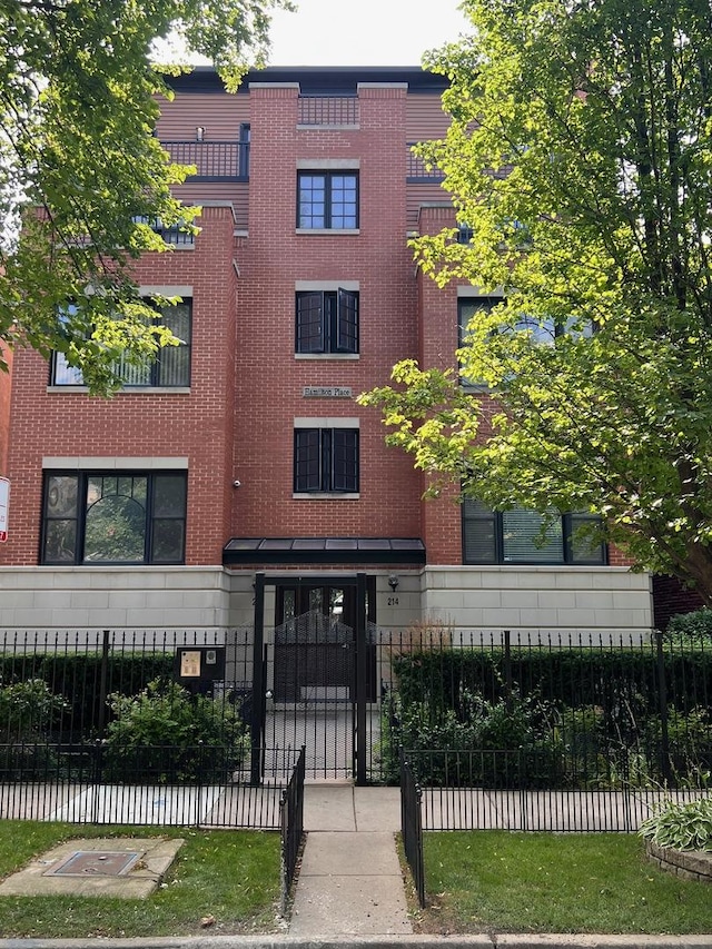 view of property with fence