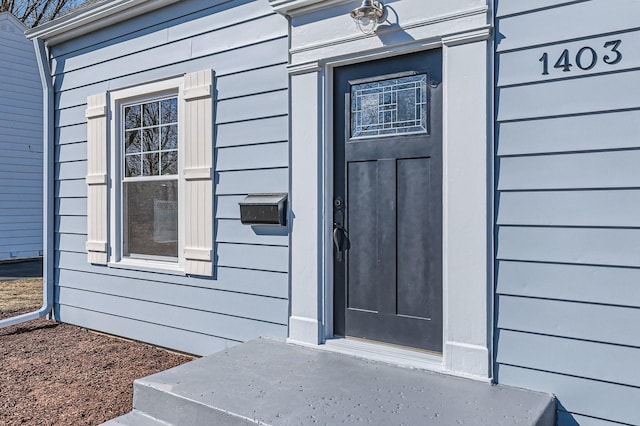 view of entrance to property