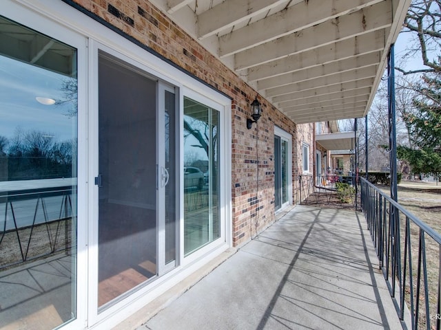 view of balcony