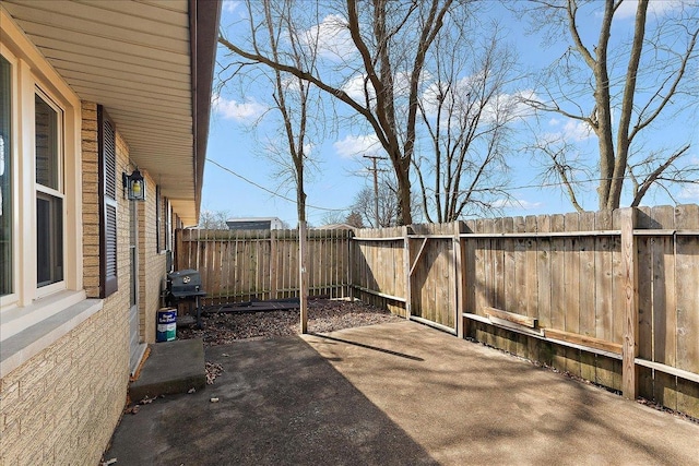 view of patio / terrace with a fenced backyard