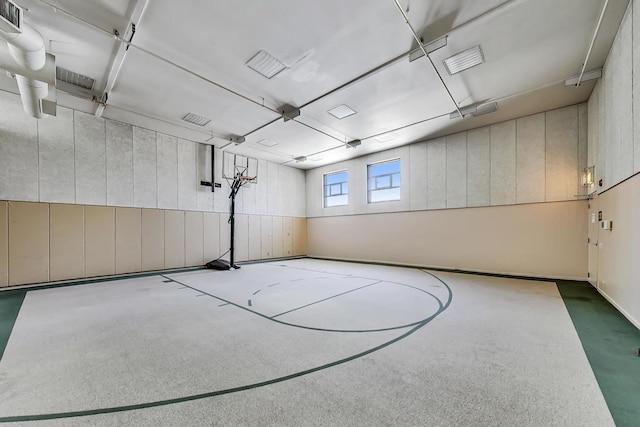 view of basketball court featuring basketball court