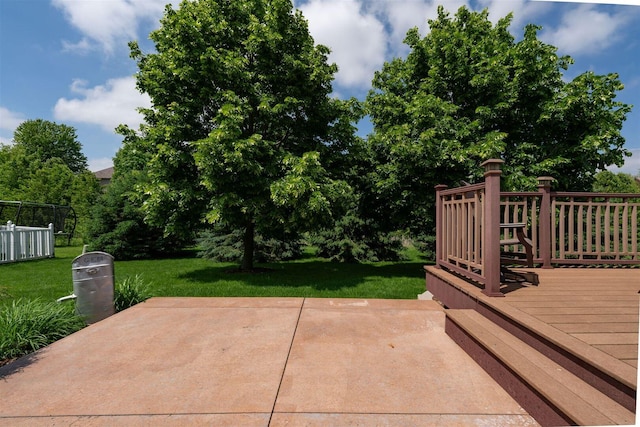 view of patio / terrace with a deck