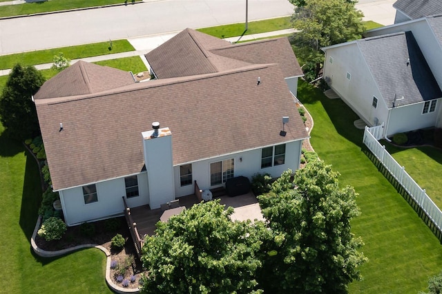 birds eye view of property