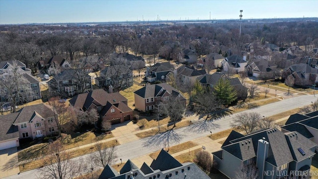 birds eye view of property featuring a residential view