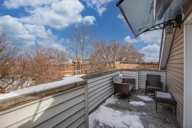 view of balcony