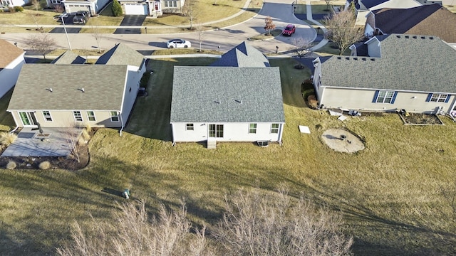 aerial view featuring a residential view