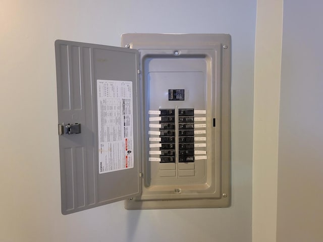 utility room with electric panel