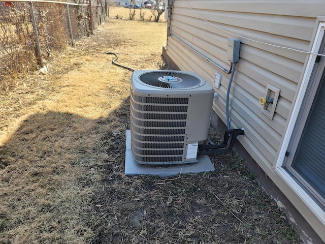 exterior details featuring central AC unit