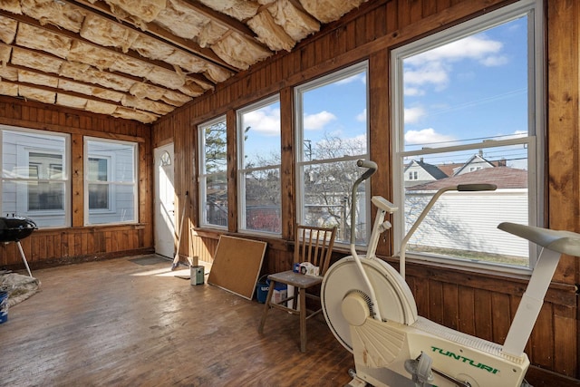 view of sunroom / solarium