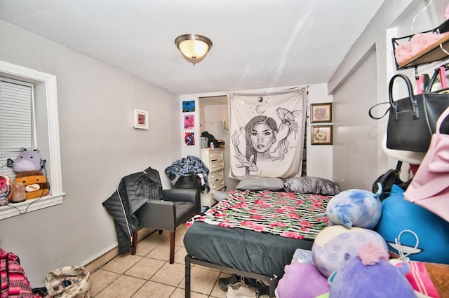 view of tiled bedroom