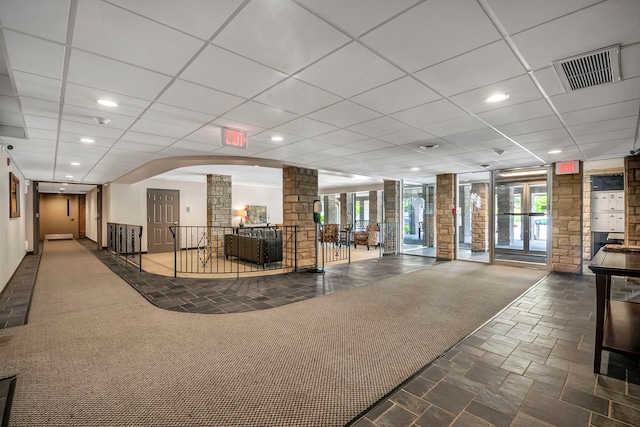 community lobby featuring visible vents