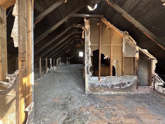 view of attic