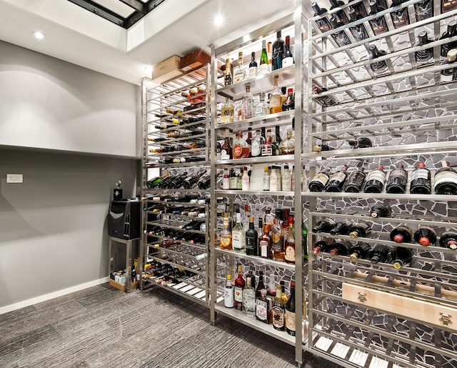 wine cellar with baseboards