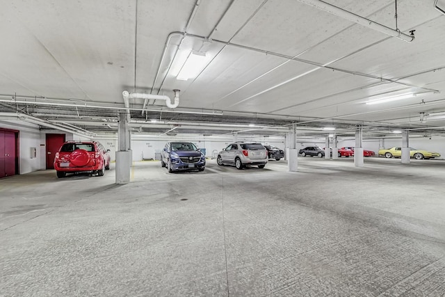 view of parking deck