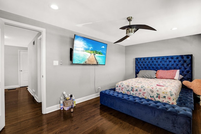 11551 S Justine St, Chicago, IL 60643 - bedroom featuring wood finished floors, recessed lighting, and ceiling fan