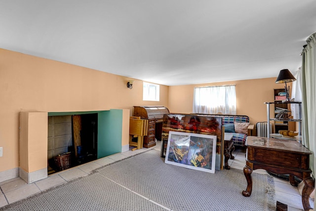 11551 S Justine St, Chicago, IL 60643 - tiled living area with radiator heating unit