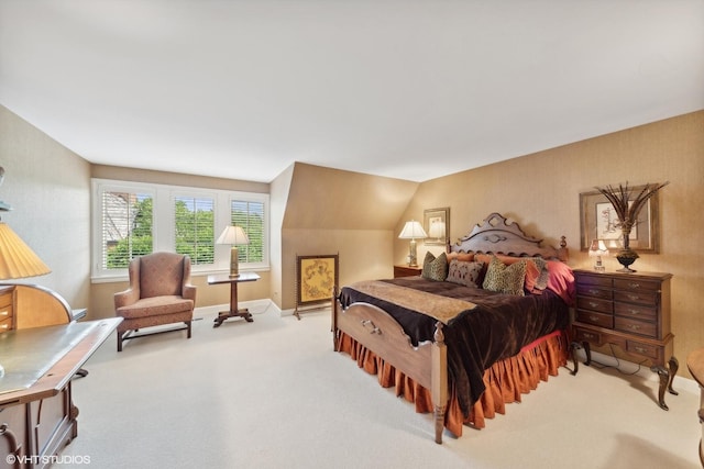 bedroom featuring baseboards and carpet floors