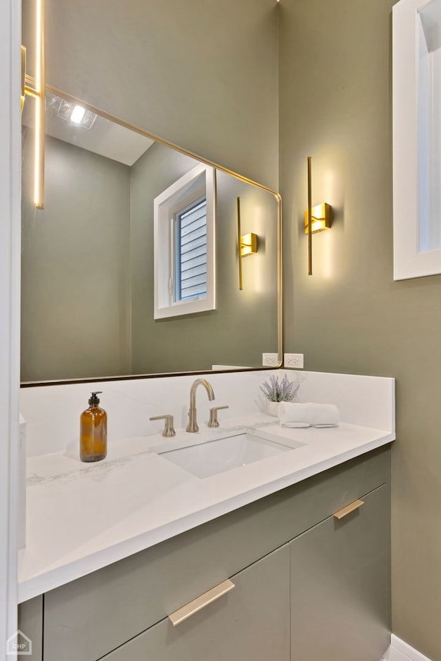 bathroom with vanity