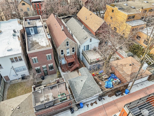 drone / aerial view featuring a residential view