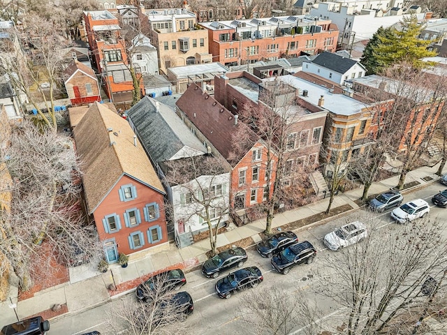 aerial view featuring a residential view