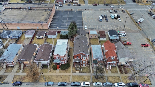 aerial view featuring a residential view