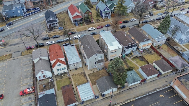 drone / aerial view featuring a residential view