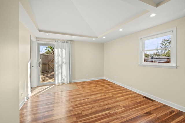 3119 W 83rd St, Chicago, IL 60652 - unfurnished room featuring recessed lighting, light wood-type flooring, vaulted ceiling, and baseboards