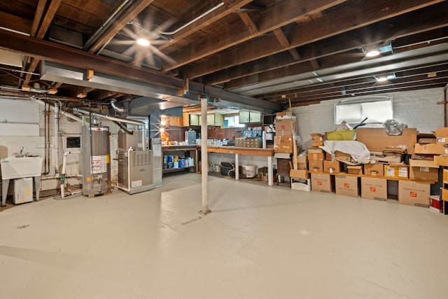 3119 W 83rd St, Chicago, IL 60652 - basement with water heater and heating unit